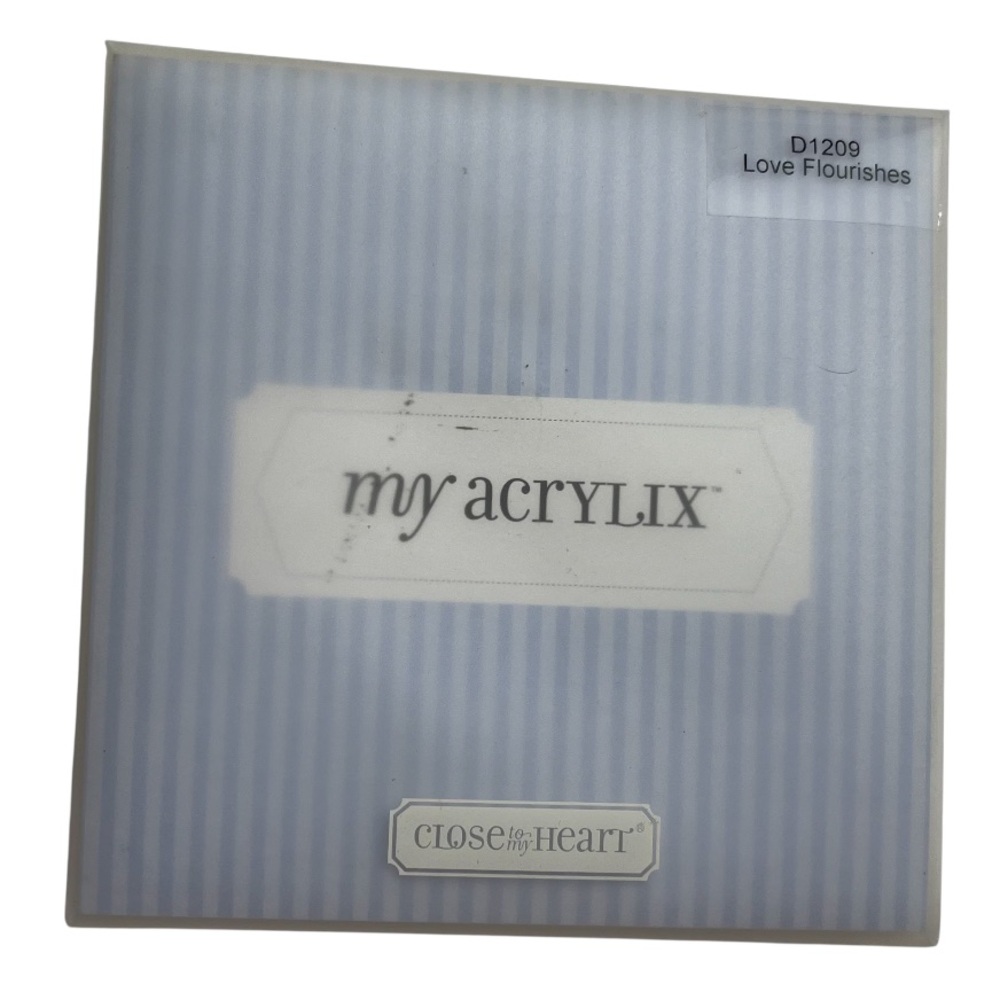 Close to My Heart My Acrylix Stamp Set- Live Flourishes Number D1209